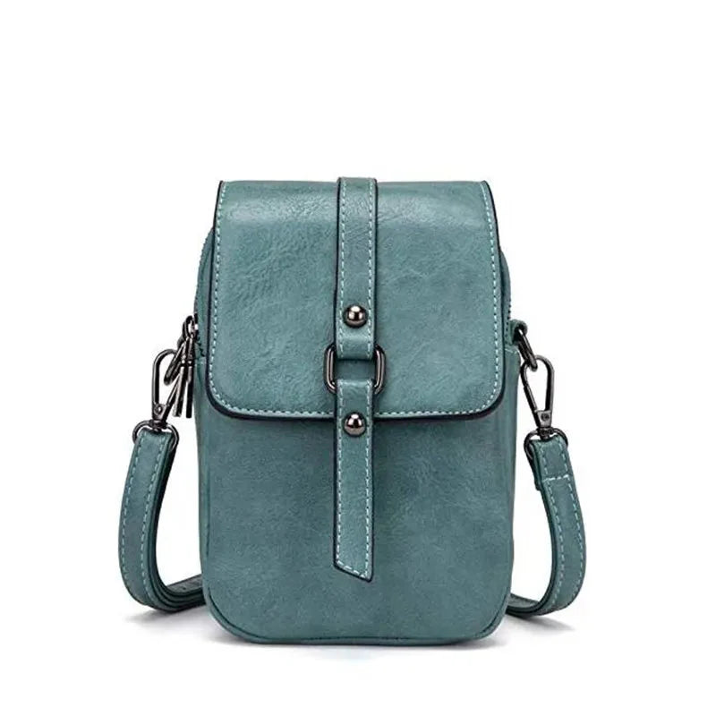 Vintage-Umhängetasche aus weichem Leder mit Stil
