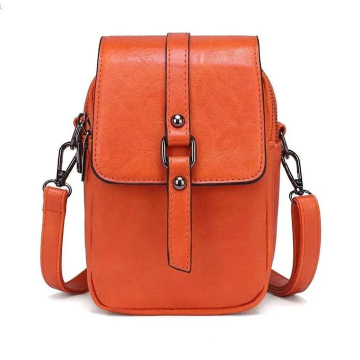 Vintage-Umhängetasche aus weichem Leder mit Stil