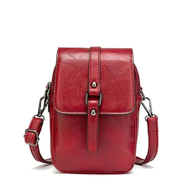 Vintage-Umhängetasche aus weichem Leder mit Stil