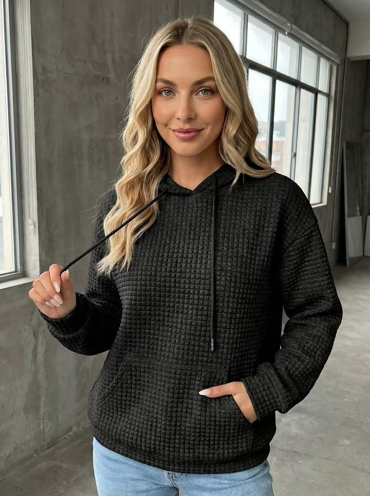 Clara | Waffelstrick Kapuzenpullover