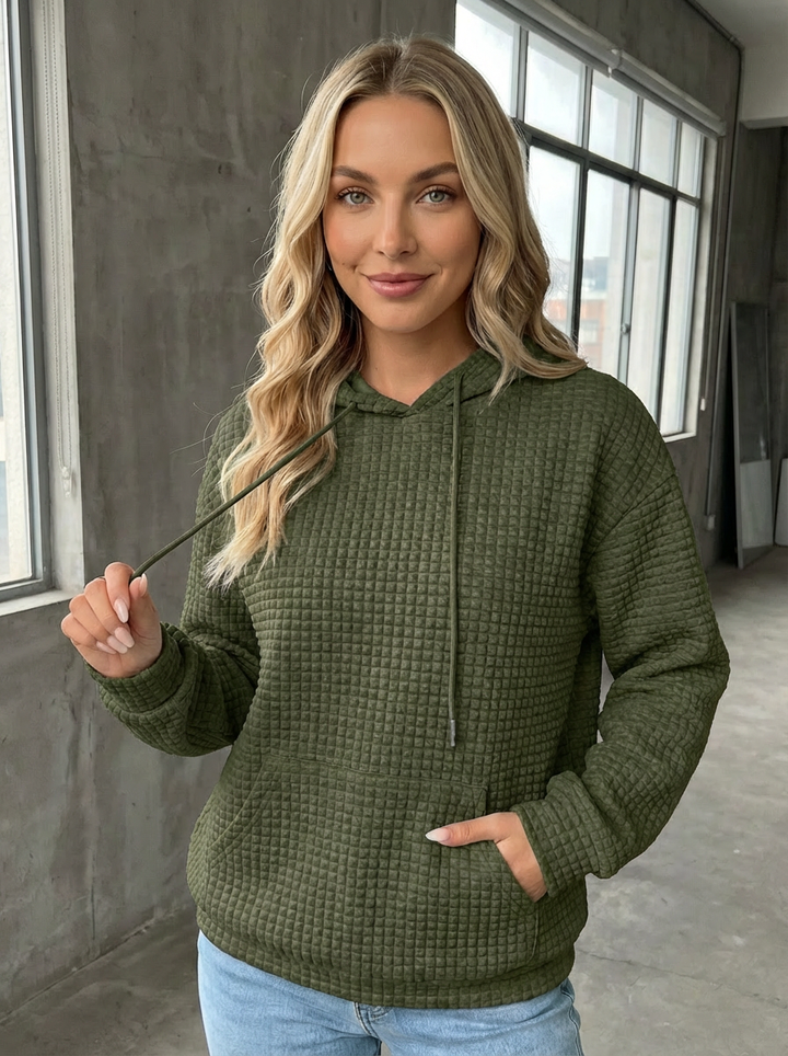 Clara | Waffelstrick Kapuzenpullover