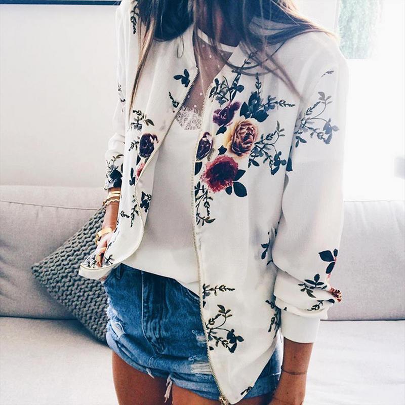 Blossari | Florale Bomberjacke mit trendigem Muster
