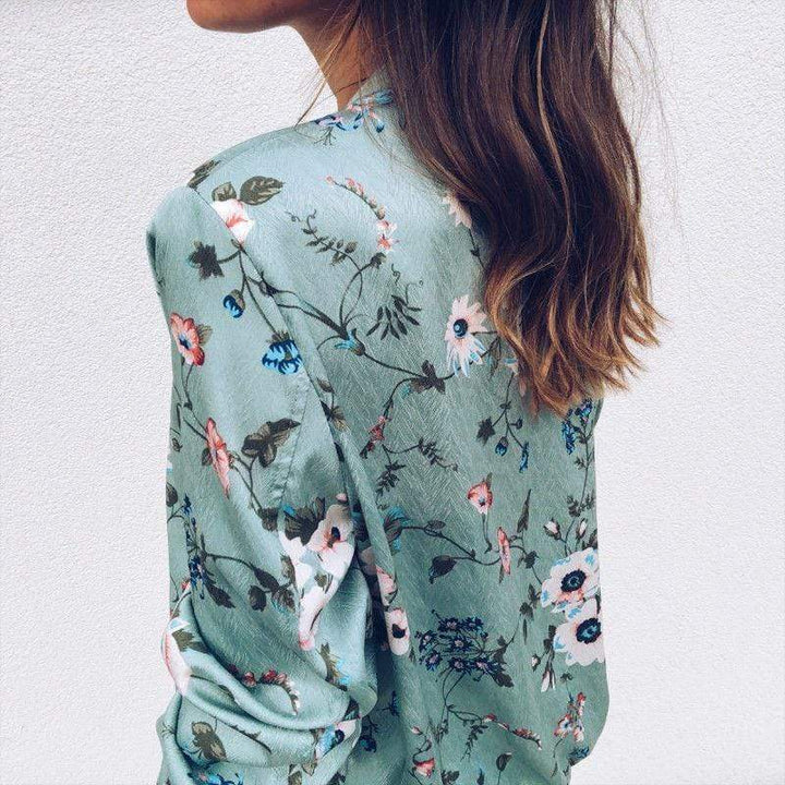 Blossari | Florale Bomberjacke mit trendigem Muster