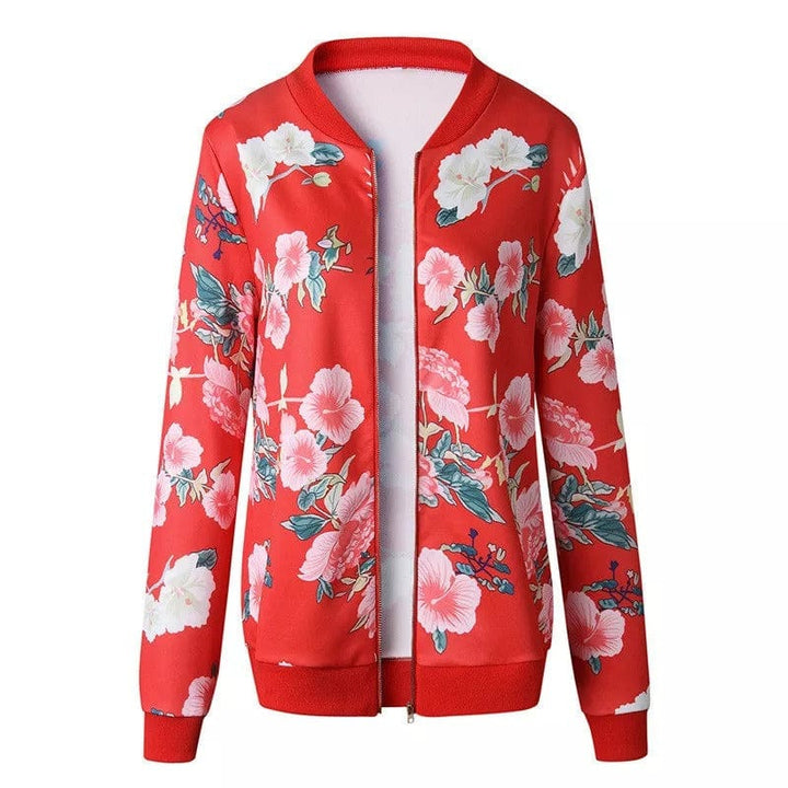 Blossari | Florale Bomberjacke mit trendigem Muster