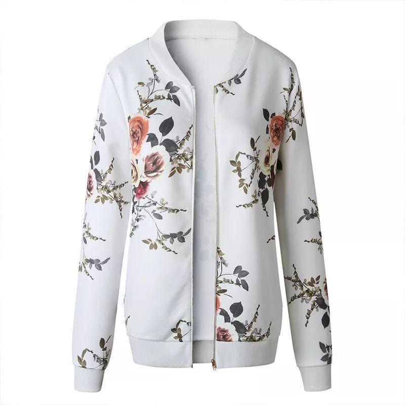 Blossari | Florale Bomberjacke mit trendigem Muster