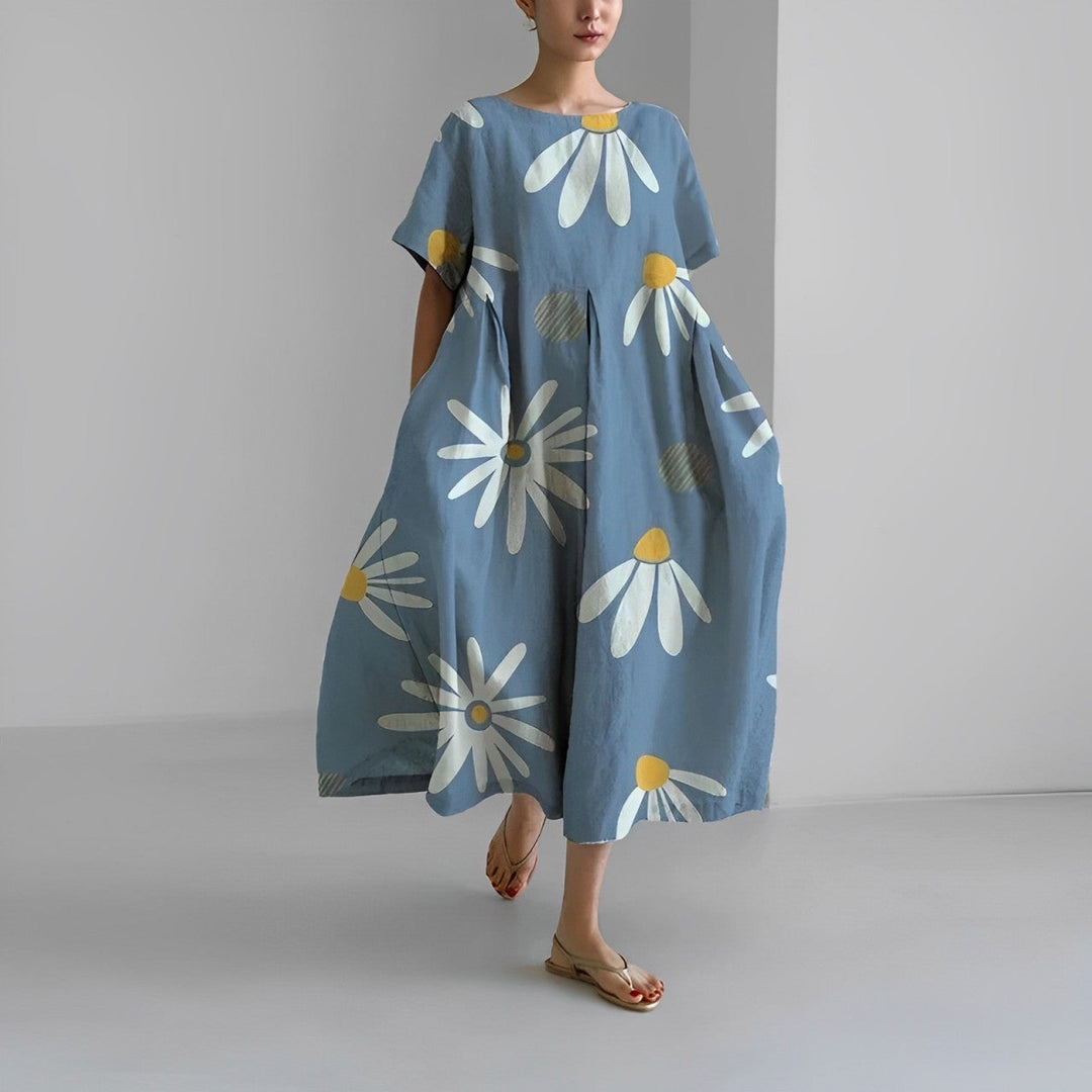 Rosa | Boho-Blumenkleid - Frühling mit verspieltem Chic und Leichtigkeit