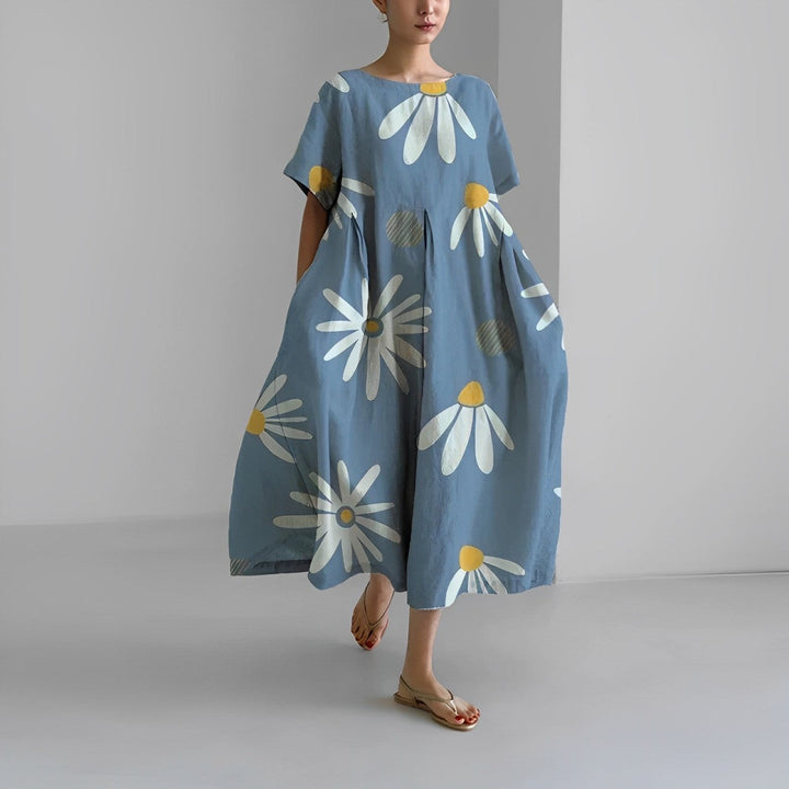 Rosa | Boho-Blumenkleid - Frühling mit verspieltem Chic und Leichtigkeit
