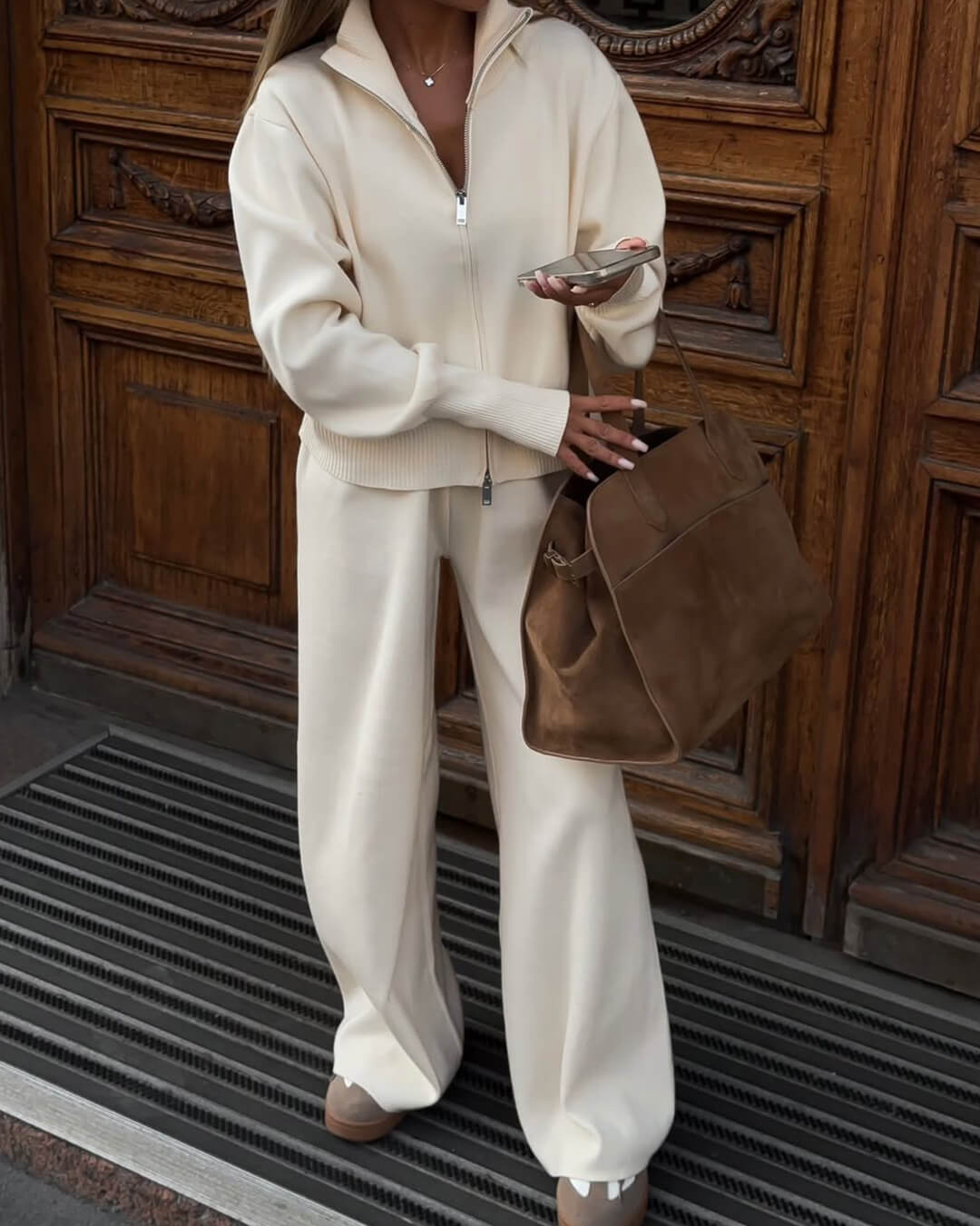 Clara | Luxuriöses Strick-Lounge Set für Damen
