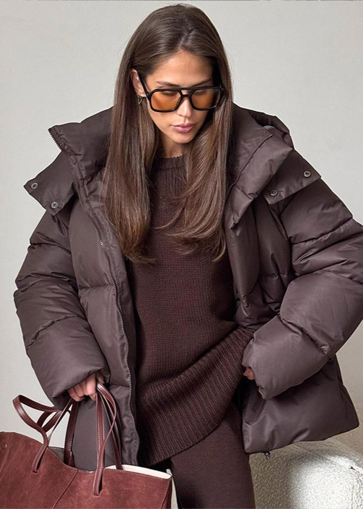 Emma | Warme Damen-Pufferjacke mit abnehmbarer Kapuze