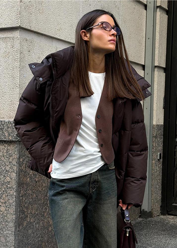 Emma | Warme Damen-Pufferjacke mit abnehmbarer Kapuze