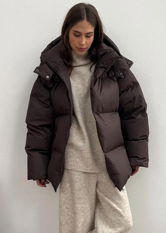 Emma | Warme Damen-Pufferjacke mit abnehmbarer Kapuze