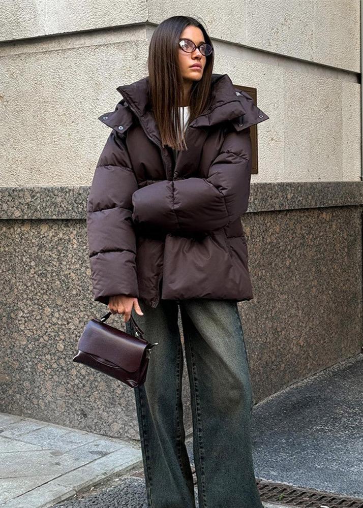 Emma | Warme Damen-Pufferjacke mit abnehmbarer Kapuze