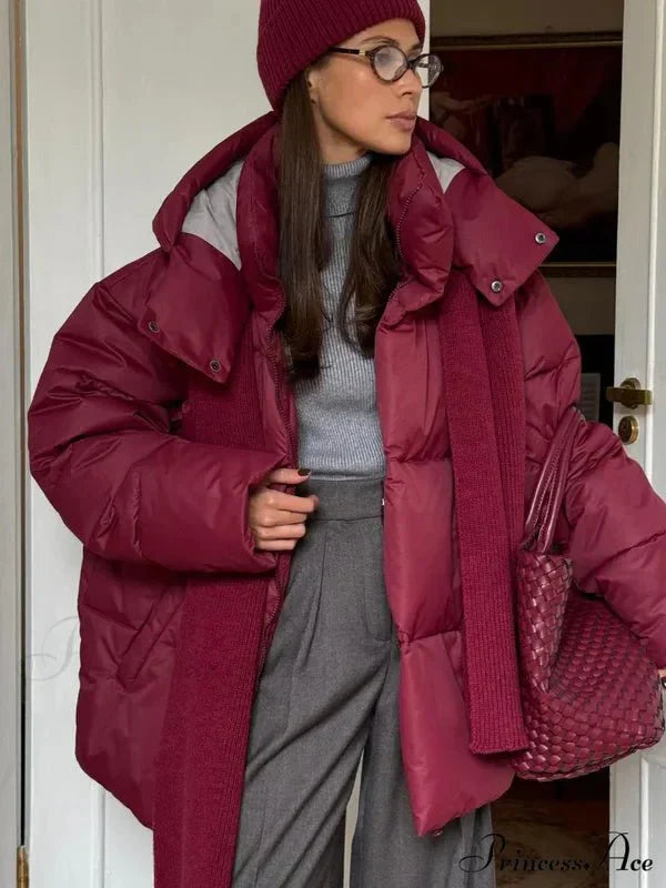 Emma | Warme Damen-Pufferjacke mit abnehmbarer Kapuze