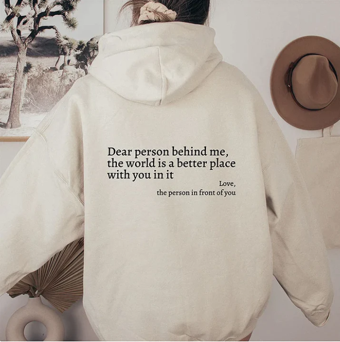 Dear Person Behind Me' Unisex Pullover