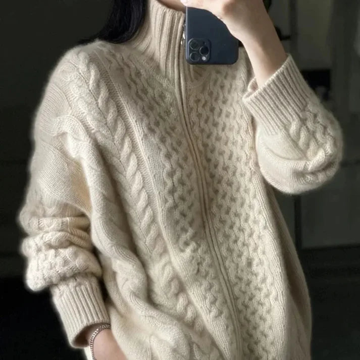 Rollkragenpullover | Couture-Strick für Events